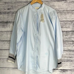 NWT-TORY BURCH SPORT-Stretch Poplin Button-Down Long Sleeve Shirt  - Picture 1 of 7