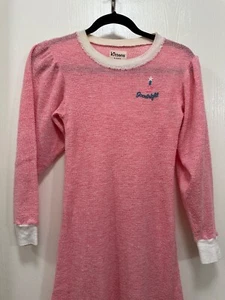 Kittens by Katz Women Pajama Long Dress Waffle Knit Goodnight Whimsical Size S - Picture 1 of 9