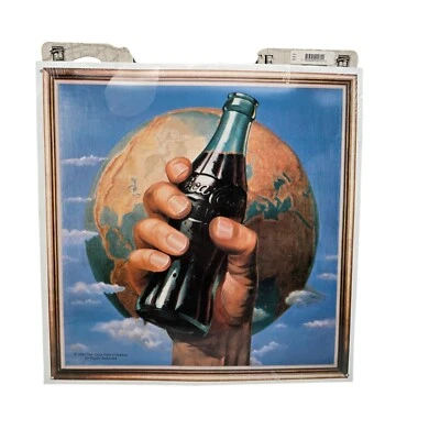 Coca Cola Vintage/Retro "Would like to Buy the World a Coke" Tin 1993 13x13 - Image 1 of 3