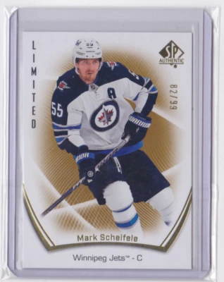 2021-22 SP AUTHENTIC LIMITED BASE PARALLEL /99 MARK SCHEIFELE #86 WINNIPEG JETS - Image 1 of 2