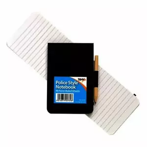 TIGER POLICE STYLE POCKET NOTEBOOK WITH PENCIL - 96 RULED SHEETS - Picture 1 of 3