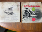 2 Vintage Railroad Alben Rail Dynamics 1070 Cook 1952 RR Schallplatte Club #18 LP