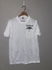 90s Vintage Jerzees Yellowstone Park Front Pocket White Graphic Shirt VTG M Medi