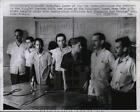 1961 Press Photo Tractors For Freedom Sec Hooker Asks The Cuban Prisoners