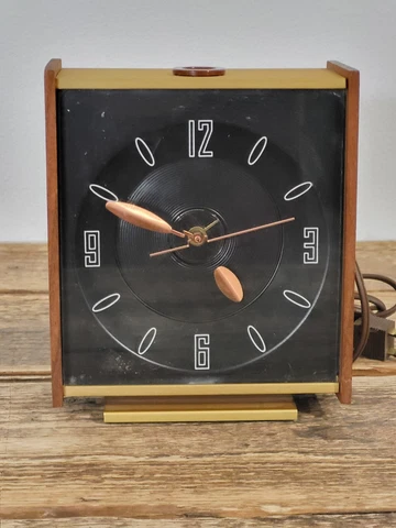 Vintage Mid-Century B&B Projection Alarm Clock Retro 1960s Tested Works Cover