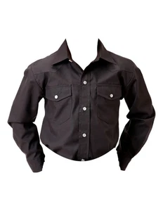 Roper Western Shirt Boys L/S Solid Snap S Gray 01-030-0025-0682 GY - Picture 1 of 2