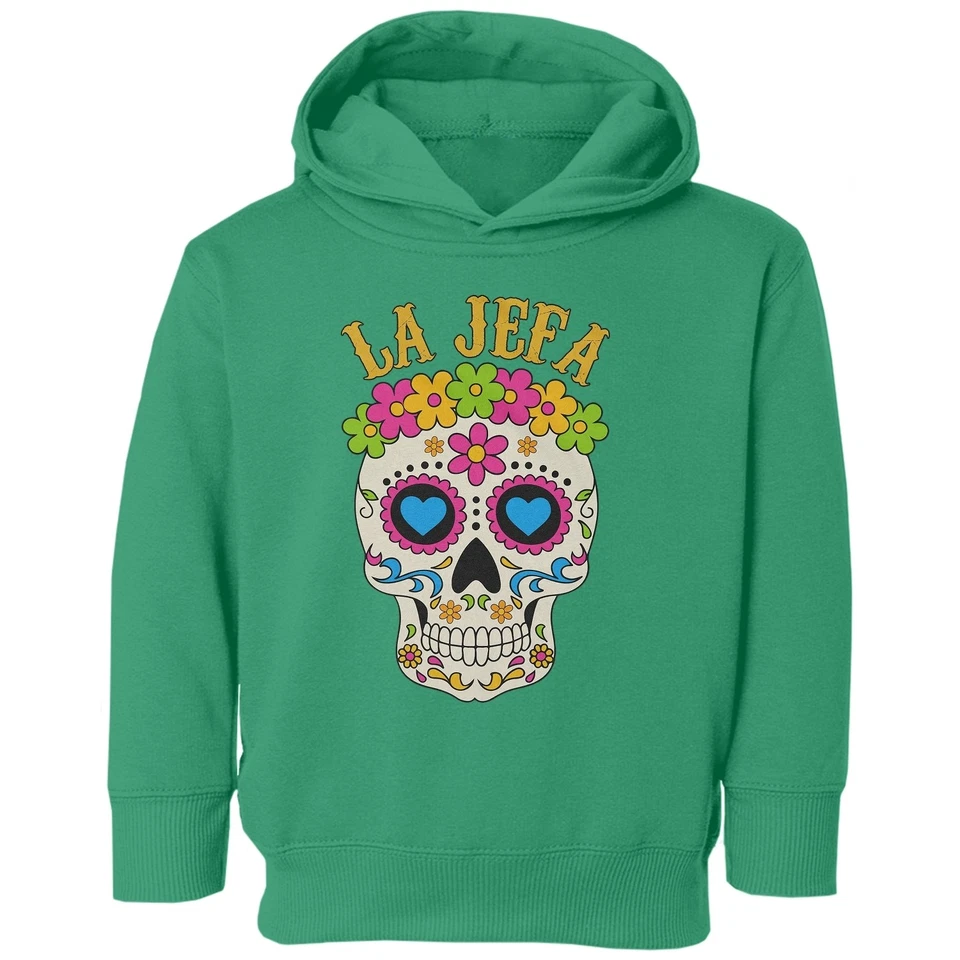 La Jefa Calavera de Azúcar - Día de los Muertos Día de Muertos Niño Sudadera con Capucha Foto 1 de 1