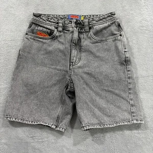 Empyre GMPYRE Shorts Men's 30x9 Y2K Skater Scramble Grey Denim Baggy Straight - Picture 1 of 9
