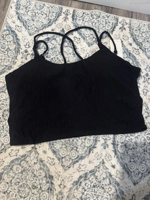 Traje de baño Coral Reef top acanalado negro 14/16 nuevo con etiquetas  Foto 1 de 2