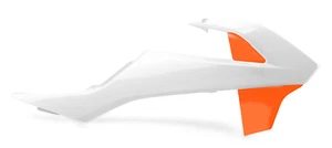 Cuchillas de radiador KTM SX 65 2016 - 2021 blanco naranja motocross Polisport - Imagen 1 de 1