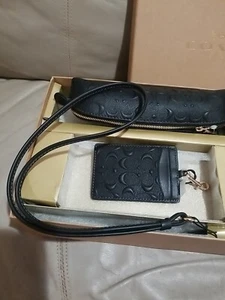 Coach Damen Handtasche und Kartenetui Set in Leder mit Geschenkbox - Bild 1 von 7