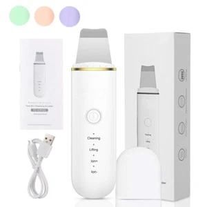 Ultrasonic Skin Scrubber Spatula Facial Deep Cleaner Peeling Shovel Exfoliator - Picture 1 of 23