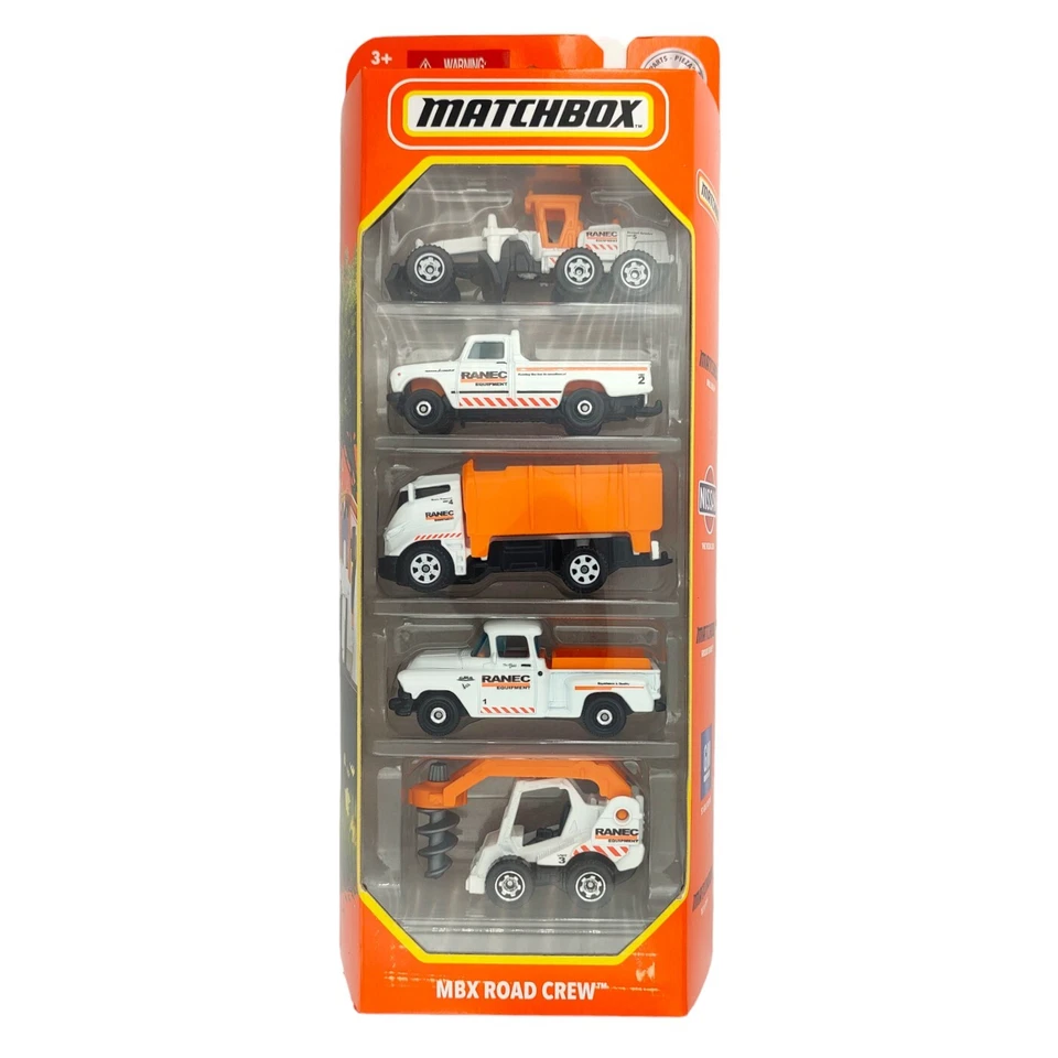 Matchbox GVY39 MBX Road Crew 5er Auto Set NEU & OVP - Bild 1 von 1