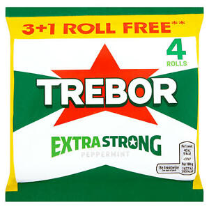 4 to 16 Rolls Trebor Extra Strong Mints 41.3g Peppermint Flavour  