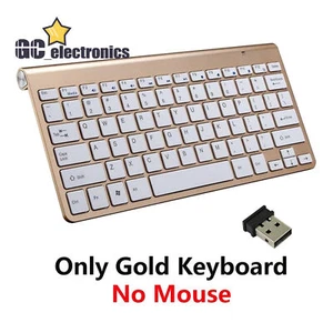 Slim 2.4GHz Cordless Wireless Keyboard and Mouse Set For PC MAC Laptop Tablet - Picture 1 of 18