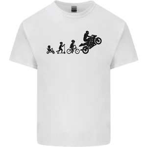 Motorbike Evolution Funny Biker Motorcycle Kids T-Shirt Childrens - Picture 1 of 23