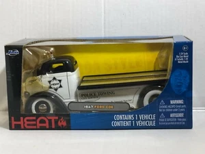 JADA HEAT 1947 FORD COE 1:24 POLICE SLIDING BED TOW TRUCK DIECAST MODEL #86 - Picture 1 of 5