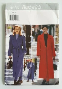 BUTTERICK #4666 MISSES SIZES 6-8-10 COAT BELT AND PANTS PATTERN UNCUT - Picture 1 of 4