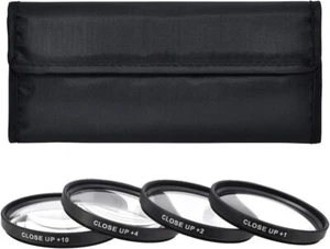 New 72mm Glass Close-up lens Kit +1 +2 +4 with Carry Case - Picture 1 of 8