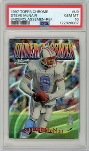 1997 Topps Chrome Steve McNair Underclassmen Refractor RC PSA 10 !!! POP 5... - Bild 1 von 2