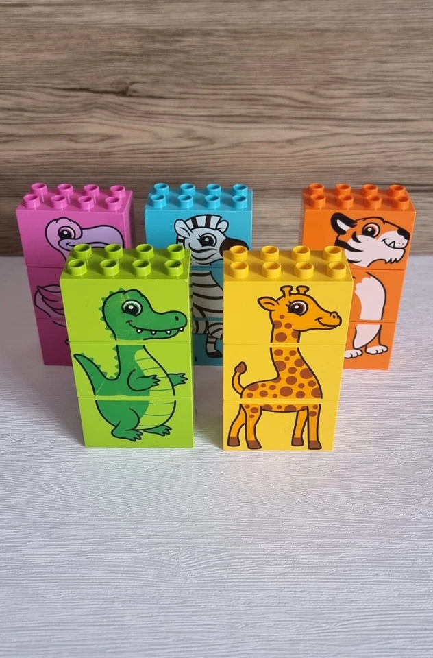 LEGO Duplo My First Fun Puzzle (10885) Animals Tiger Zebra Giraffe Flamingo Croc - Image 1 of 4