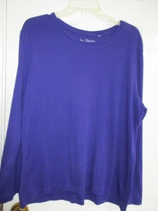 CHICO'S DARK PURPLE COLOR CASUAL LONG SLEEVE TOP SIZE CHICO'S 3 (16-18) - Picture 1 of 4