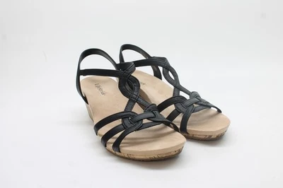 Sandalias de cuña LifeStride Monaco 2 para mujer negras con tiras FS 9,5 W Foto 1 de 4