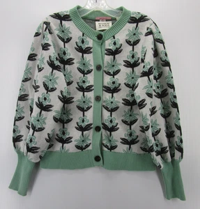 Scotch Soda Sweater Girls 14 Green Amsterdam Wool Blend Cardigan Button Up Kids - Picture 1 of 13