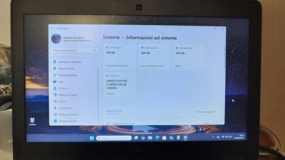 PC NOTEBOOK DELL E7250 12.5" - CPU i7-5600U  - 16GB RAM - SSD 256GB - WIN 11 - Immagine 1 di 4