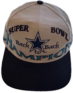 Dallas Cowboys Back to Back Super Bowl Champions XXVIII Snapback Hat Cap Vintage - Picture 1 of 16