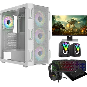 Gaming PC Bundle Intel i5 GT 730 4GB 16GB 128SSD 1TB Win11 + 22" Monitor - Picture 1 of 17
