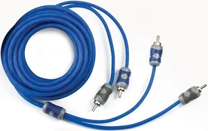 KICKER 46KI21 2-CHANNEL 2CH K-SERIES INTERCONNECT RCA SIGNAL AMPLIFIER CABLE 3FT - Picture 1 of 1