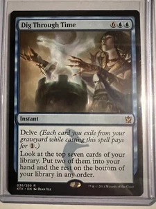 Dig Through Time 036/269 Non Foil Khans of Tarkir Magic The Gathering NM - Picture 1 of 2