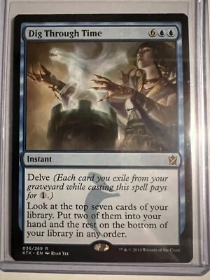 Dig Through Time 036/269 Non Foil Khans of Tarkir Magic The Gathering NM - Image 1 of 2