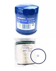 Oil PF66 & Fuel Filter Kit Acdelco for Chevrolet GMC Cadillac 3.0 Diesel Duramax - Foto 1 di 4