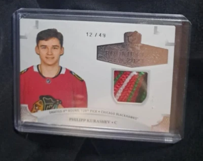 2020-21 Upper Deck The Cup Rookie Patch /49 Philipp Kurashev 4 color patch WOW - Image 1 of 2