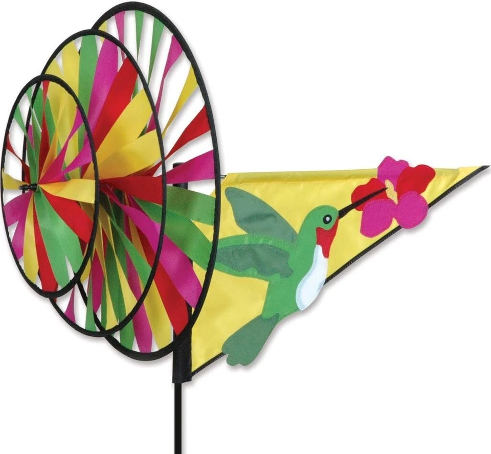 Triple Spinner-Colibrí-Patio Jardín Estaca Decoración por Premier Designs Foto 1 de 1