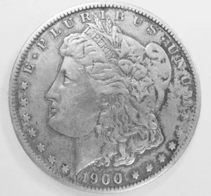 1900 0 XF DETAILS, POSSIBLE OLD CLEANING, MORGAN DOLLAR - Picture 1 of 2