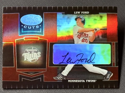 2004 Leaf Certified CUTS FOIL REFRACTOR AUTO Lew Ford 095/100 - Image 1 of 3