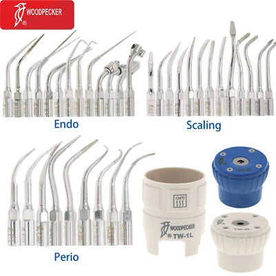 Woodpecker Dental Ultrasonic Scaler Tips Endo Scaling Perio Root Canal fits EMS - Image 1 of 4