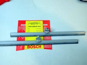 2 Wischerblatt Scheibenwischer Europäische Oldtimer 23 cm silber grau Bosch NOS - Bild 1 von 5