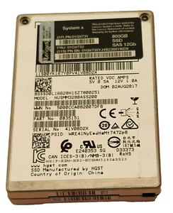 HGST HUSMM3280ASS200 800GB 12GB 2.5" SAS Solid State Drive - Afbeelding 1 van 8