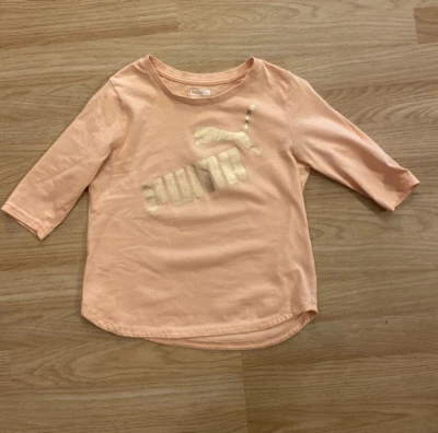 Camisa pulóver ligera estampada con logotipo Puma talla M de manga larga para niñas Foto 1 de 4