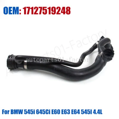 Manguera de agua de refrigeración del radiador superior para BMW 545i 645Ci E60 E64 545I 4,4 L 2004-2005 Foto 1 de 4