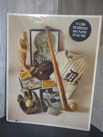 Ty Cobb The Georgia Peach 1993 MLB 11 x 14  Poster Print No. 8 New and Sealed Cover