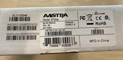 Aastra 6725i Microsoft Lync IP Phone Telephone - Image 1 of 3