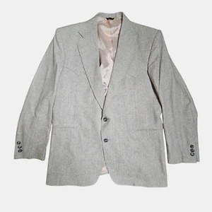 Pagano West Mens Tailored Blazer Sport Coat Suit Jacket 46L Stripes Western - Picture 1 of 9