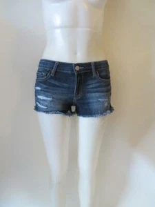 WOMENS KLIQUE B DARK WASH DENIM CUT OFF SHORTS SZ M - Picture 1 of 4