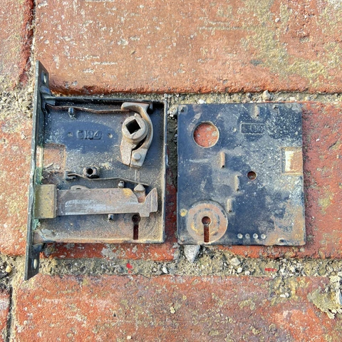 Vintage Antique MORTISE Door Lock 6194 194 FOR PARTS Cover