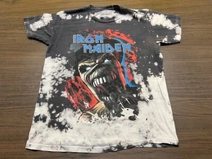 2017 Iron Maiden Gray Tie-Dye Men’s T-Shirt - Medium - Picture 1 of 3